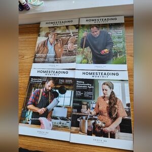 4 pack bundle of Homesteading Monthly magazine